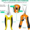 69ee2809d2066ade335931031b3360d99d0f1508f973acc00cfd5.jpg Garden Pruning Shears 3 Pack Gardening Shears Garden Scissors Stainless Steel Plant Flower Scissors Clippers Pruning Shears tijeras de jardinería