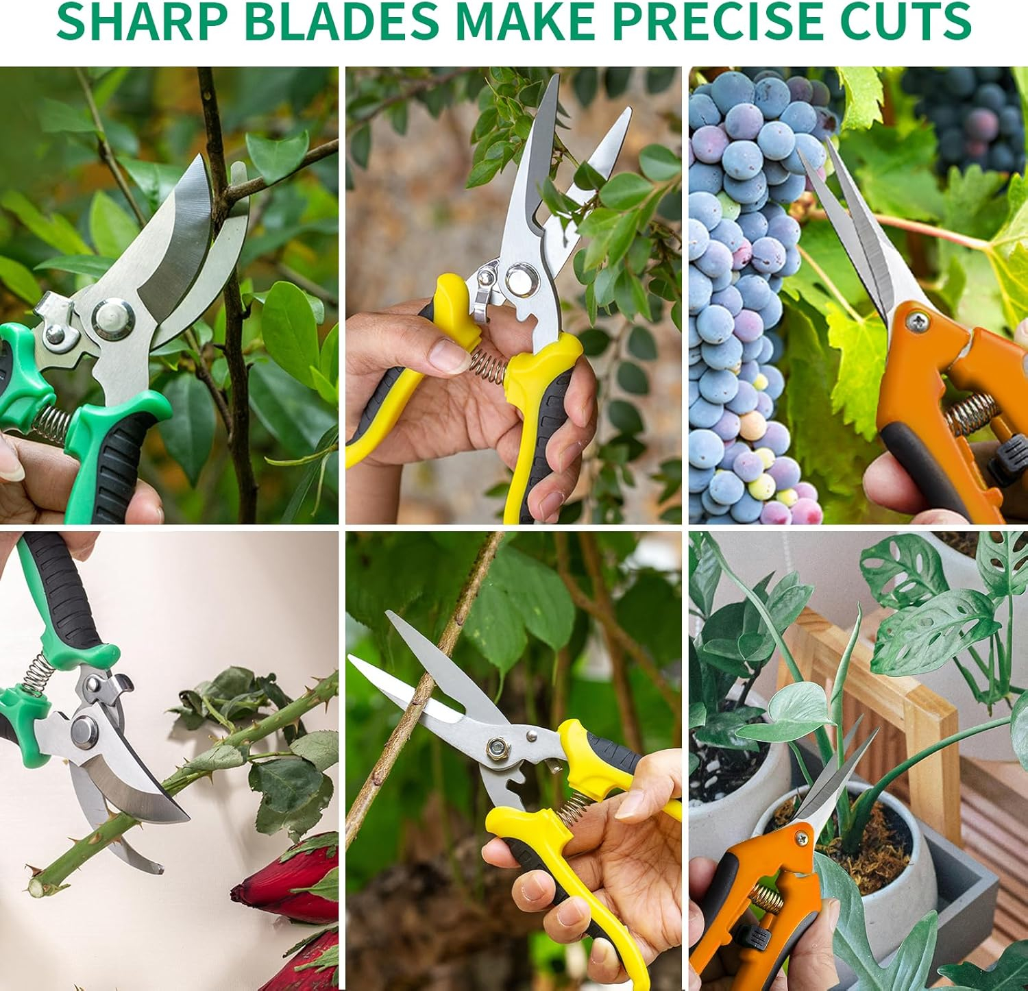 69ee280a2fba2d1fc4d96d94684c8058d3cfef15faee7f0f2c786.jpg Garden Pruning Shears 3 Pack Gardening Shears Garden Scissors Stainless Steel Plant Flower Scissors Clippers Pruning Shears tijeras de jardinería