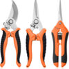 69ee280ad7559987133c6ebf2e341354c8796b4651ab847b41e9d.jpg Garden Pruning Shears 3 Pack Gardening Shears Garden Scissors Stainless Steel Plant Flower Scissors Clippers Pruning Shears tijeras de jardinería
