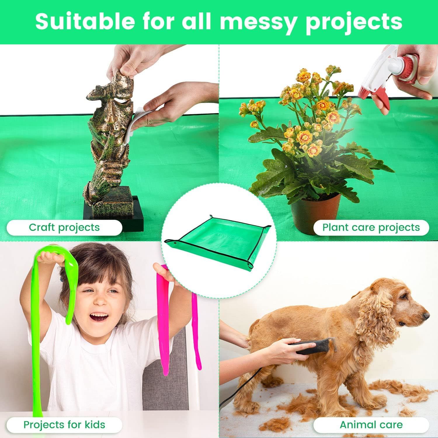 69ee2918ee0e178cdd4e9abefb9d17cdae7d6d338a5f798d0a488.jpg Repotting Mat for Indoor Plant Transplanting Control Mess, 26.8"X26.8" Waterproof Succulent Potting Mat Square Planting Tray Soil Change Mat Gardening Gifts for Plant Lovers