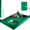 69ee291aeb7ff5817a3ea56407ed896be125d5677bbf8a855ec60.jpg Repotting Mat for Indoor Plant Transplanting Control Mess, 26.8"X26.8" Waterproof Succulent Potting Mat Square Planting Tray Soil Change Mat Gardening Gifts for Plant Lovers