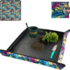 69ee291b2109f6ec409f6ed294a202ecf8b1a17a28e064d1c6866.jpg Repotting Mat for Indoor Plant Transplanting Control Mess, 26.8"X26.8" Waterproof Succulent Potting Mat Square Planting Tray Soil Change Mat Gardening Gifts for Plant Lovers